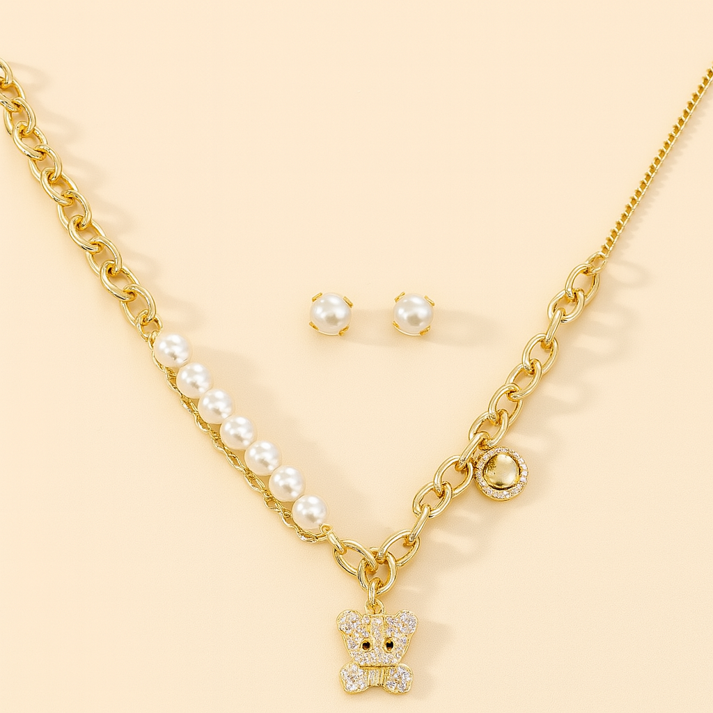 Bear Necklace Set