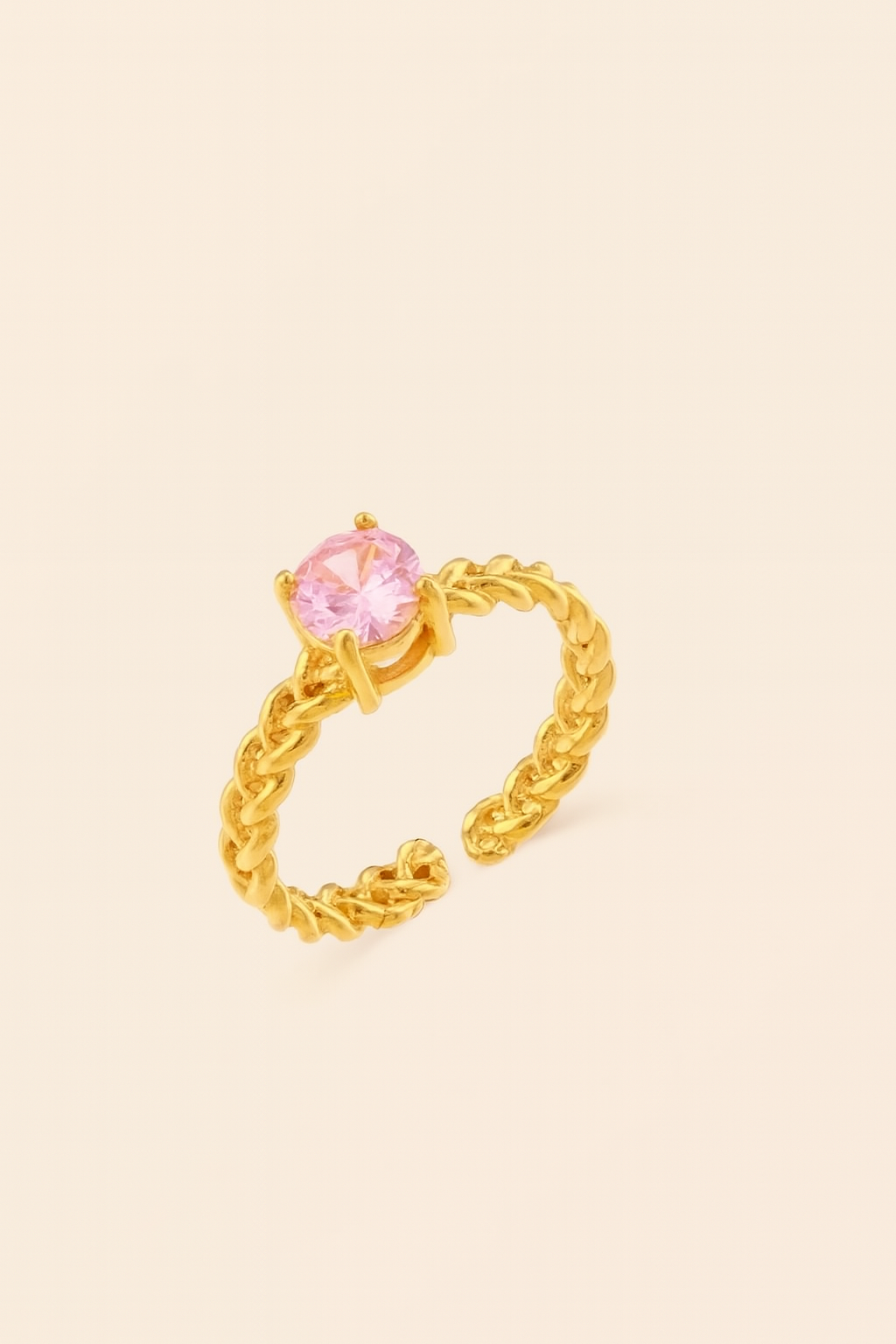 Pink Adjustable Ring