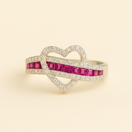 Pink Heart Ring