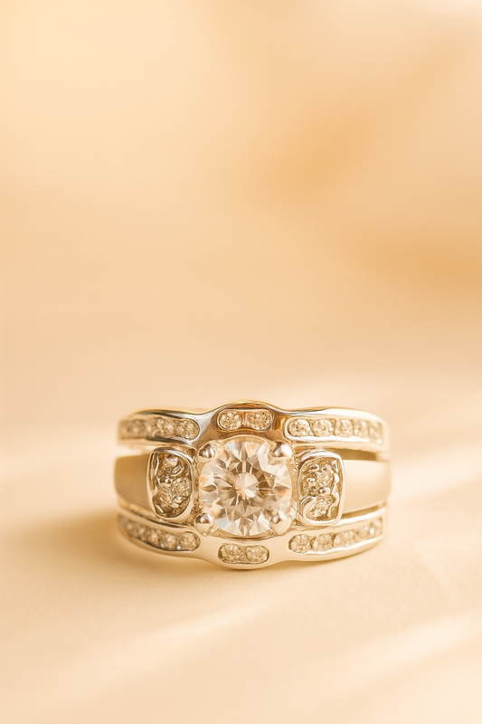 Divine Duo Wedding Ring Set